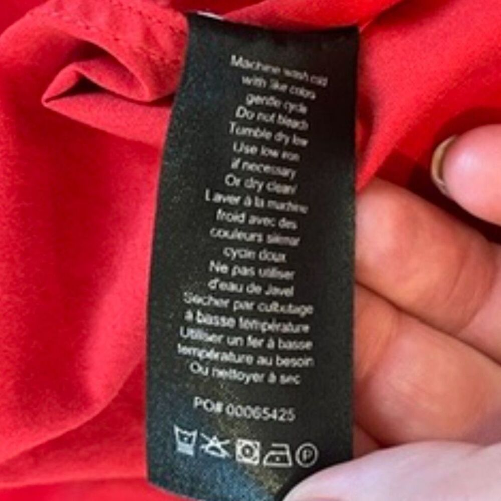 Rag & Bone Arrow Red Button Front Garment Dyed Sh… - image 7